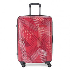 Deals, Discounts & Offers on  - Aristocrat Dual Edge 75cm Polycarbonate & Polypropylene Printed Hardsided Large Luggage 4W Red Strolley