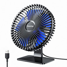 Deals, Discounts & Offers on  - Gaiatop Small Table Fan, 6.5 Inch Ultra-quiet, 90 Adjustment for Better Cooling, 3 Speeds Portable Mini Powerful Desktop Table Fan, Small Personal Cooling Fan