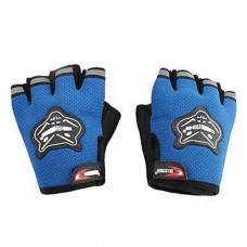 Deals, Discounts & Offers on  - Flomaster Motorcycle Half Hand Grip Gloves (Blue, L)