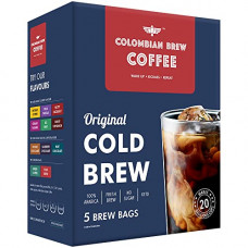 Deals, Discounts & Offers on  - Colombain Brew Coffee Arabica Cold Brew 30 Bags, 60 Cups
