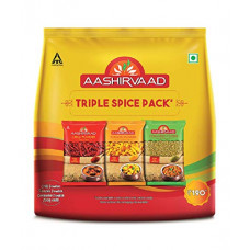 Deals, Discounts & Offers on  - Aashirvaad Spices Combo Pack (Chilli, Turmeric, Coriander), 200 g