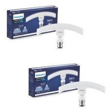Deals, Discounts & Offers on  - PHILIPS 14 Watts Stellar Bright Curvy LED T-Bulb Base B22 ,Crystal White (Pack of 2)