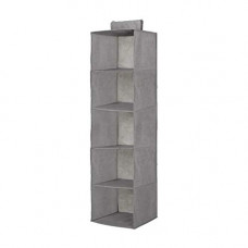 Deals, Discounts & Offers on  - PrettyKrafts 5 Tiers Clothes Hanging Organizer, Wardrobe Grey