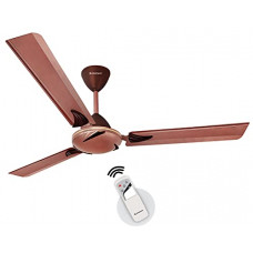 Deals, Discounts & Offers on  - Longway Creta 1200mm/48 inch with remote High Speed Anti-dust Decorative 5 Star Rated Ceiling Fan 400 RPM with 3 Year Warranty (Rusty Brown, Pack of 1)