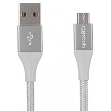 Deals, Discounts & Offers on  - AmazonBasics Double Braided Nylon Micro USB (NOT Type-C) Charging Cable
