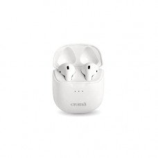 Deals, Discounts & Offers on Headphones - Croma True Wireless Earbuds with Bluetooth Version, Total Playtime up to 20 Hours, Built in mic, Sweat Resistant Model, Microphone (12 Months Warranty) (CREEH1901sBTEB, White)