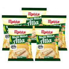 Deals, Discounts & Offers on  - Manna Multigrain Atta / Multi Millet Atta 5Kgs | Diabetic Friendly | Low GI Wheat Flour with 25% Millets | High Protein & Fibre | Low Sugar |