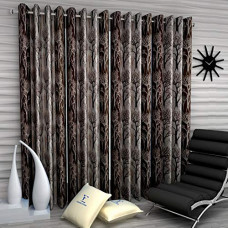 Deals, Discounts & Offers on  - Fashion String 4 Pieces Door Curtain Set, 7 Feet Long, Brown