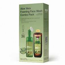 Deals, Discounts & Offers on Beauty Care - WOW Skin Science Aloe Vera Foaming Face Wash Combo Pack- Consist of Foaming Face Wash with Built-In Brush & Refill Pack - No Parabens, Sulphate, Silicones & Color - Net Vol. 350mL