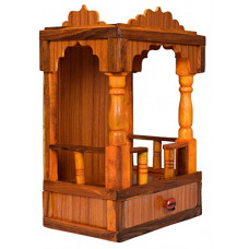 Deals, Discounts & Offers on  - Hydroshell Mandir For Pooja Home Decoration Wall Hanging Beautiful Wooden Plywood Temple