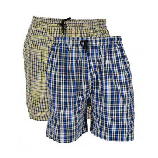 Deals, Discounts & Offers on Men - Ra-Porel Checkered Multicolor Cotton Boxer/Shorts