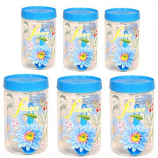 Deals, Discounts & Offers on  - Kuber Industries 6 Piece Plastic Container Set, 500ml & 1100ml, Blue