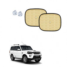 Deals, Discounts & Offers on  - Autokraftz Beige Side Window Foldable Sunshade For Mahindra Scorpio (2)