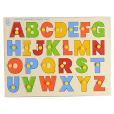 Deals, Discounts & Offers on  - Skillofun - L-6K Wooden Capital Abc STray with Knobs