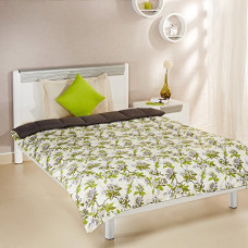 Deals, Discounts & Offers on  - Amazon Brand - Solimo Microfibre Single Comforter, Orange, Spring Blossom, 1 Pc