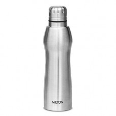 Deals, Discounts & Offers on  - Milton Elate 1000 Stainless Steel Water Bottle, 880 ml, Silver