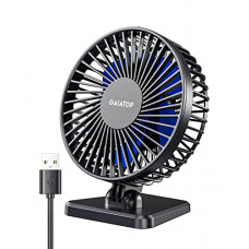 Deals, Discounts & Offers on  - Gaiatop Small Desk Fan, Portable 3 Speeds Wind Desktop Table Cooling Fan in Single Button , Adjustment Mini Personal Fan