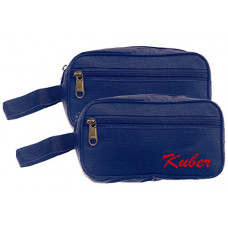Deals, Discounts & Offers on  - Kuber Industries 2 Pieces Multipurpose Canvas Toiletry Travel Shaving Kit,(Navy Blue) - CTKTC31467