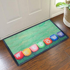 Deals, Discounts & Offers on  - Status 3D Printed Digital Home/Living/Lobby/Bathroom/Office Sanatizing Entrance Rubber Door Floor Mat with Anti Slip Backing (15 x 23 Inch)