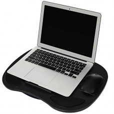 Deals, Discounts & Offers on Laptop Accessories - Kurtzy Black XL Laptop Lap Desk Tray (45cm x 32cm) with Cushion and Wrist Rest