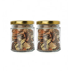 Deals, Discounts & Offers on  - Ventuos - Glass Jar Kitchen Storage Container 200ml Glass jar with Air Tight Cap,200ml Capacity Glass jar, Food Grade Glass Made in India,Transparent, BPA, Free Non Toxic (2 - Pieces, Gold Lid)