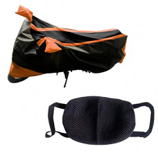 Deals, Discounts & Offers on Accessories - Kandid Blue & Black Water Resistant Bike Cover For Yamaha Rx100
