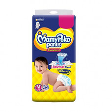 Deals, Discounts & Offers on Baby Care - MamyPoko Pants Standard Diaper - Medium size (Pack of 34),Clear