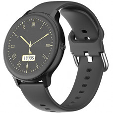 Deals, Discounts & Offers on Mobile Accessories - Ambrane Sphere Smartwatch with 450 Nits Brightness LucidDisplay, 7 Days Battery, SpO2, 24*7 Heart Monitoring, Steps, Calories, REM Sleep Tracking, 17 Sports Mode, IP68 Water Resistant (Raven Black)