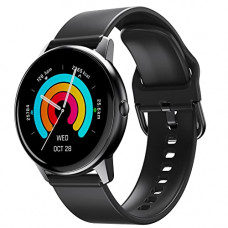 Deals, Discounts & Offers on Mobile Accessories - Ambrane Curl Smartwatch with 15 Days Battery Life, 1.28 LucidDisplay, 24*7 Health Monitoring,Heart Rate,SPO2,Blood Pressure, Sleep Mode, Menstruation Tracking, Multiple Sports Modes(Charcoal Black).