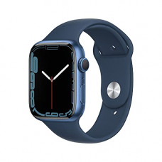 Deals, Discounts & Offers on Mobile Accessories - [For SBI Credit Card] Apple Watch Series7 (GPS, 45mm) - Blue Aluminium Case with Abyss Blue Sport Band - Regular