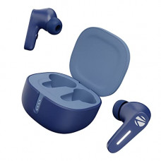 Deals, Discounts & Offers on Headphones - Zebronics Sound Bomb 7 Bluetooth TWS in Ear Earbuds with 40H Playtime, ENC Mic, Rapid Charge, Upto 50ms Gaming Mode, Flash Connect, Voice Assistant, Smooth Touch Control, BT v5.2, Type C (Blue)