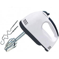Deals, Discounts & Offers on  - AKARAN Hand Mixer Beater Blender Electric Cream Maker For Cakes with Base 7 Speed Control and 2 Stainless Steel Beaters, 2 Dough Hooks (White)