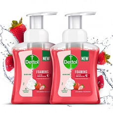 Deals, Discounts & Offers on Health & Personal Care - Dettol Foaming Handwash Pump - Strawberry (Pack of 2-250ml each) | Rich Foam | Moisturizing Hand Wash | Soft on Hands
