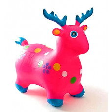 Deals, Discounts & Offers on  - Tzoo 24inches Large Size Inflatable Jumping & Riding Bouncing Reindeer Animal Hopper Toy