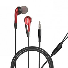 Deals, Discounts & Offers on Headphones - Hitage Earphones HP-278 Headphones Earplugs Headset High Definition Sound Deep Extra Bass Wired Earphone with in-line Mic Wide Compatibility Tangle Free Cable (RED)