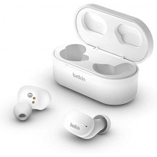 Deals, Discounts & Offers on Headphones - (Renewed) Belkin SOUNDFORM True Wireless Earbuds - IPX5 Rated, Up to 24 Hours of Playtime, 3 Ear-Tip Sizes
