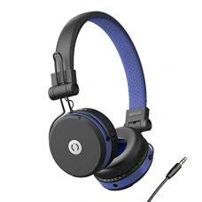 Deals, Discounts & Offers on Headphones - MuveAcoustics Impulse MA-1500FB Wired On Ear Headphones with Mic (Flagship Blue)