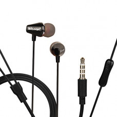 Deals, Discounts & Offers on Headphones - Hitage in-Ear Music Headphones Supreme Sound Earphone Music 130 cm Wired Headset with Friendly Mic For All Smartphones & iOS Devices(Black) HB941