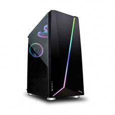 Deals, Discounts & Offers on  - ZEBRONICS Zeb-Artemis Gaming Chasis , Tempered Glass, 3 RGB with Halo Ring Fans