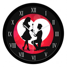 Deals, Discounts & Offers on  - WENS Love You Silent Non-Ticking Battery Operated Wall Clock (29 cm x 29 cm)
