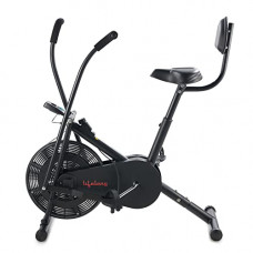 Deals, Discounts & Offers on  - Lifelong LLEB104 AirBike with Moving Handle and Back Support, Max User Weight 100kg, Fitness Bike