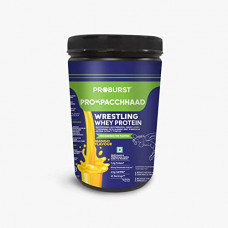 Deals, Discounts & Offers on  - Proburst ProPacchhaad Whey Protein (400 gm) | For Wrestlers | 7.4g Protein | 80mg Terminalia Arjuna | 1.5g CaHMB | 10 Servings (Mango)