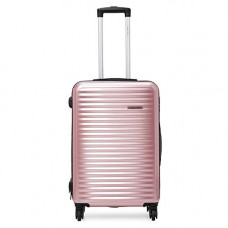 Deals, Discounts & Offers on  - Nasher Miles Monte Carlo Hard-Sided Polycarbonate Check-in Luggage Rose Gold 24 inch |65cm Trolley Bag