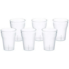 Deals, Discounts & Offers on  - Amazon Brand - Solimo Plastic Juice Tumbler Set (White, 6 pieces, 350 ml)