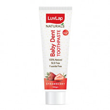 Deals, Discounts & Offers on  - LuvLap Naturals 100% Natural Baby Toothpaste 100g, Strawberry Flavour, SLS & Fluoride Free Kids Toothpaste, Removes Plaque, Prevents Bacteria, Ensures White Teeth, Neutral pH, 12M+