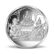 Deals, Discounts & Offers on  - ACPL Precious Moments BIS Hallmarked Ganesha Laxmi & Saraswati Silver Coin 999 Pure