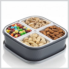 Deals, Discounts & Offers on  - OMORTEX Elegant 4 IN 1 Stylish Multipurpose Dry Fruit Box, Candy Box, Achar Box, Traditional Box 1 Piece Spice Set