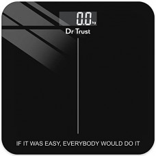 Deals, Discounts & Offers on  - Dr Trust USA Inspire Personal Digital Electronic Weight Machine For Human Body 180Kg Capacity Weighing Scale-523 (Black)