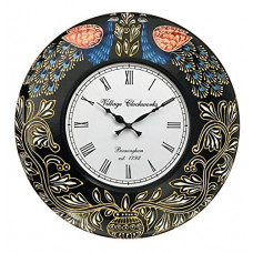 Deals, Discounts & Offers on  - RoyalsCart Peacock Painting Analog Wall Clock (12x12 inches) [KTWC288]
