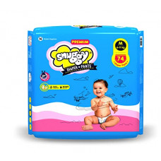 Deals, Discounts & Offers on Baby Care - SNUGGY Baby Premium Diaper Pants Medium 74 Count (Pack of 2)
